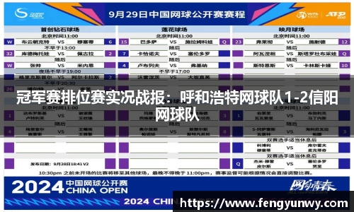 冠军赛排位赛实况战报：呼和浩特网球队1-2信阳网球队